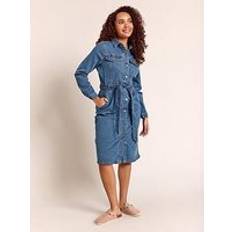 M&Co womens denim shirt dress