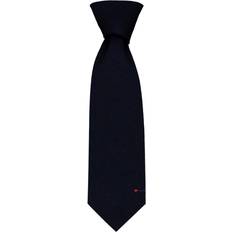 Men - Wool Ties iLuv Plain tie pure wool plain solid navy