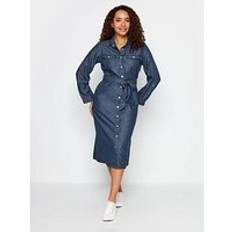 M&Co womens tencel denim midi dress