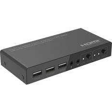 HDMI KVM Switches MicroConnect MC-HDMIKVM0201-4K KVM switch Black