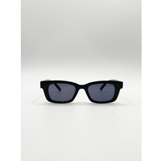 SVNX Small horn-rimmed sunglasses with circular detail