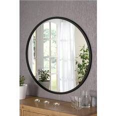 Round Mirrors Yearn glass Classic Black Wall Mirror 50cm