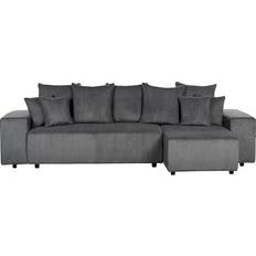 Beliani Modern Luspa Dark Grey Sofa 294cm 3 Seater