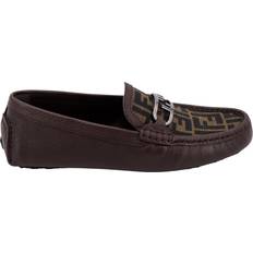 Fendi O'lock Ff Jacquard & Leather Loafer