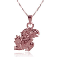 Dayna Designs Kansas Jayhawks Rose Gold Pendant Necklace