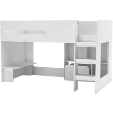 Kidsaw Beds Kidsaw Kudl Storage Mid Sleeper 01 with Desk, Bookcase, Toybox 76.8x45.6"