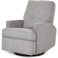 Grey Armchairs Kid's Room OBaby Madison Swivel Glider Recliner Chair