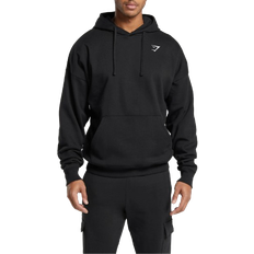 Gymshark Crest Oversized Hoodie - Black