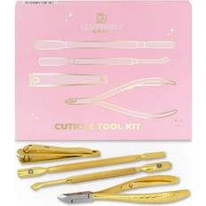 Silver Nail Care Kits Glitterbels Stainless Steel Cuticle Tool Kit