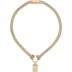 Dolce & Gabbana Marina Cord Necklace - Gold/Palladium/Beige