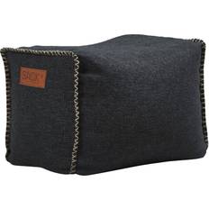 SACKit Square Cobana Black Pouffe 35cm