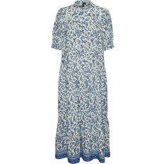 Florals - L - Midi Dresses Vero Moda Vmmilan Short Dress - Blue/Dazzling Blue