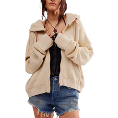 Free People We The Free Mellow Zip-Up - Bleached Sand