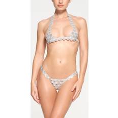 SKIMS Bralette And Thong Set White 2X/4X Crystal Marble