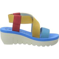 Fly London Sandals Fly London YABI922FLY - Lipstick Red/Yellow/Azurre