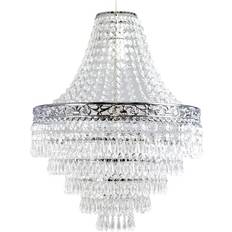 Dunelm Blenheim Jewel Easy Silver Ceiling Lamp