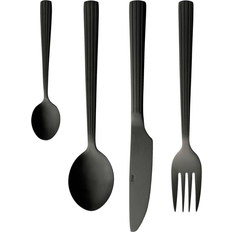 Aida Raw Black Matt Cutlery Set 16pcs