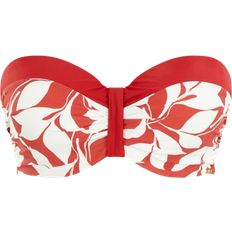 Red Bikini Tops Panache Oasis Bandeau Bikini Top - Botanical