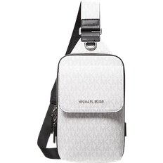 Michael Kors Backpacks Michael Kors Hudson Signature Logo Sling Pack - Bright White