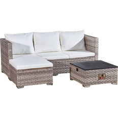 Outdoor Essentials 3 pcs Outdoor Lounge Set, 1 Table incl. 1 Sofas