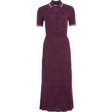 Gabriela Hearst Eyot Knit Dress in Italian Plum Cashmere Silk