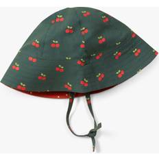 Bucket Hats Children's Clothing Little Green Radicals Reversible Sun Hat: Olive Cherries