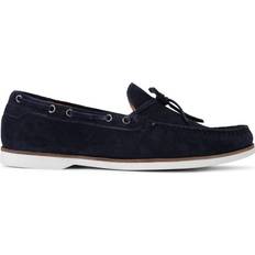 Kurt Geiger Men Boat Shoes KG Kurt Geiger Men's Shoes Navy Suede Venice Slip On