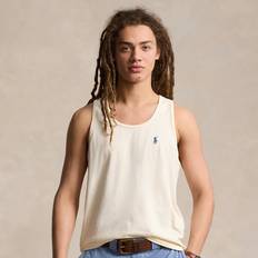 Polo Ralph Lauren White Tank Tops Polo Ralph Lauren Washed Jersey Tank in Herbal Milk