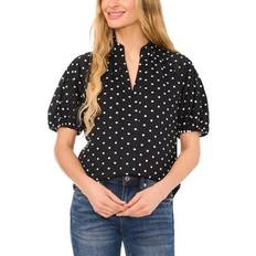 CeCe Polka Dot Puff Sleeve Top