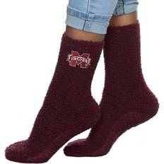 Zoozatz Women's Mississippi State Bulldogs Fuzzy Team Crew Socks