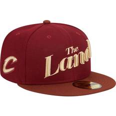 7 1/4 Caps New Era Adult 2023-24 City Edition Cleveland Cavaliers 59Fifty Hat, Men's, 3/4, Red