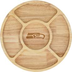 The Memory Company Seattle Seahawks Wood Chip & Dip Serving Tray 30.5cm