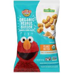 Earth's Best Organic Baked Corn Puffs Toddler Snack Peanut Butter