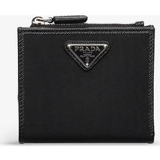 Prada Mens Black Re-Nylon Small Recycled-nylon and Leather Wallet 1