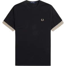 Fred Perry Striped Cuff T-shirt - Black