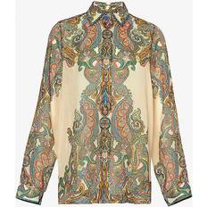 Zimmermann WomensPaisley Ottie Paisley-print Ramie Shirt