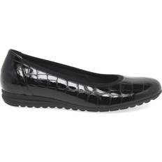 Gabor Low Shoes Gabor Splash - Black Croc Patent