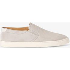 Brunello Cucinelli Suede Slip-On Sneakers beige