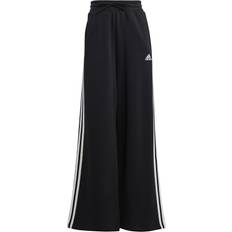 Adidas Women's Sportswear Essentials 3-stripes French Terry Wide Joggers - Black/White