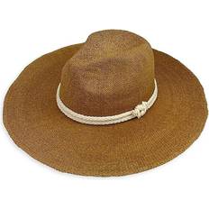 Marcus Adler Women's Straw Panama Hat Dark Tan one-size