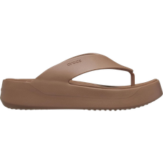 Thong Shoes Crocs Getaway Platform Flip - Latte