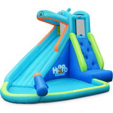 Costway Hippo Water Bounce with Splash & Slide