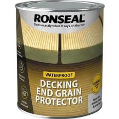 Ronseal Green - Wood Protection Paint Ronseal Decking End Grain Protector Wood Protection Green 0.75L