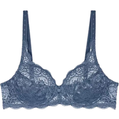 Blue - Women Underwear Triumph Amourette 300 Underwire Bra - Atlantis