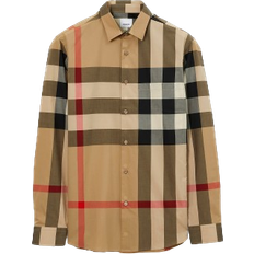 Burberry M Shirts Burberry Check Cotton Shirt - Archive Beige