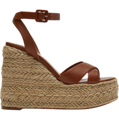 5.5 Heeled Sandals Christian Louboutin Mariza Zeppa - Brown
