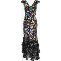 Rixo Women's Ossy Silk Maxi Dress Multi