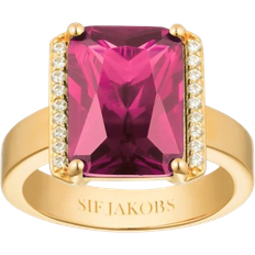 Sif Jakobs Roccanova Ring - Gold/Emerald/Transparent