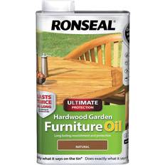 Ronseal Ultimate Protection Hardwood Furniture Wood Oil Natural 1L