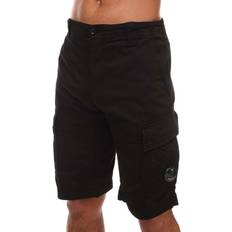 CP COMPANY Men's Stretch Sateen Cargo Shorts -Black